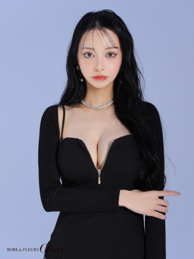 ★予約商品★【6月上旬入荷予定】【XS~Lサイズあり】ボレロ着脱可能♡ローベルトデザインプリーツミニキャバドレス(GL4208)