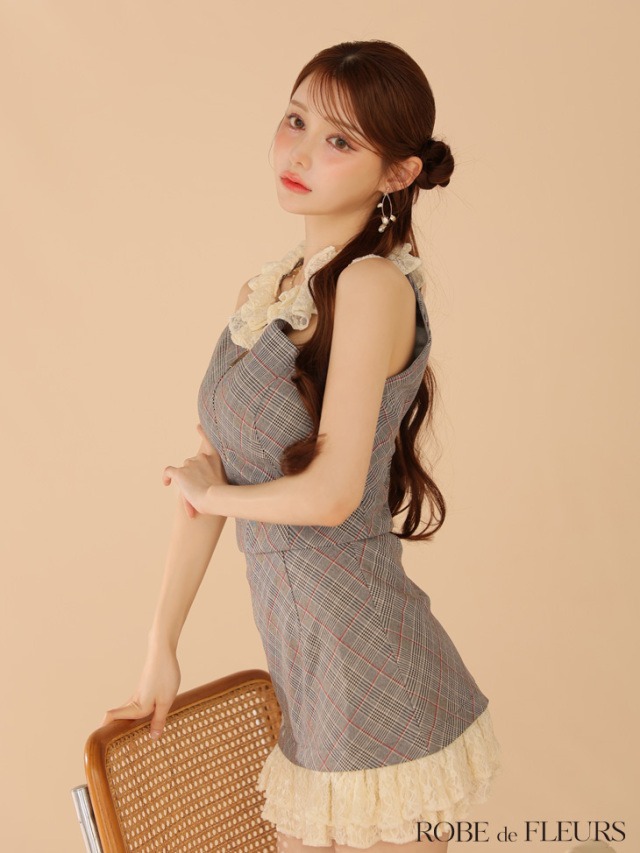 【ROBE de FLEURS】 総レース セットアップ キャバドレス ☆予約商品☆【8月中旬入荷予定】【XSサイズあり】レース