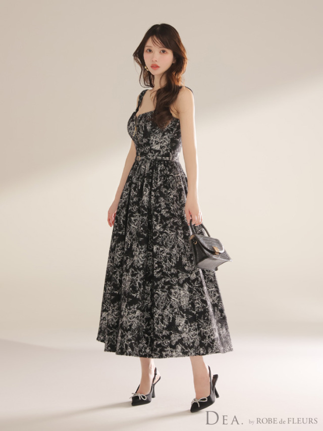 robe de fleurs Grossy キャバドレス　ブラックストライプ　M robe de fleurs Grossy キャバドレス ブラックストライプ M XS