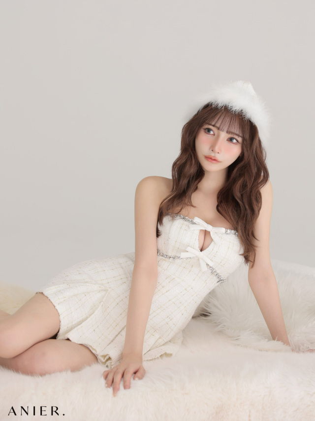 XSサイズあり】Sparkling Ribbon Bear Dress Santa (anier4227)