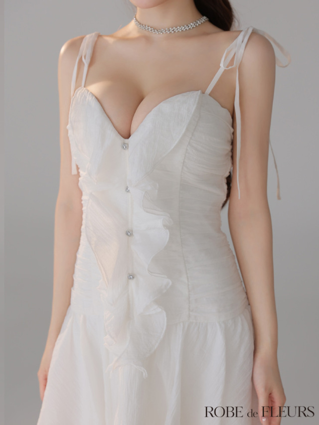 XSサイズあり】サテンフロントシフォンフレアミニキャバドレス(fm4326)