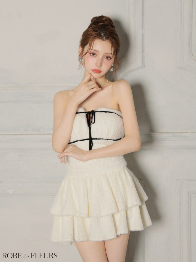 ROBE de FLEURS アイボリードレス クリーニング済み ROBE de FLEURS アイボリードレス クリーニング済み