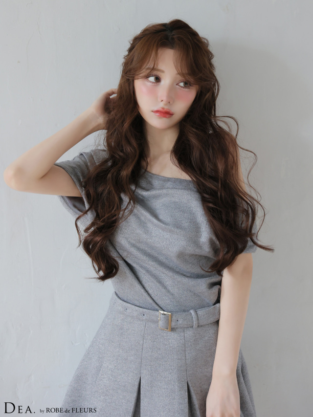 XSサイズあり】ドレープオフショルダーセットアップフレアミニキャバ