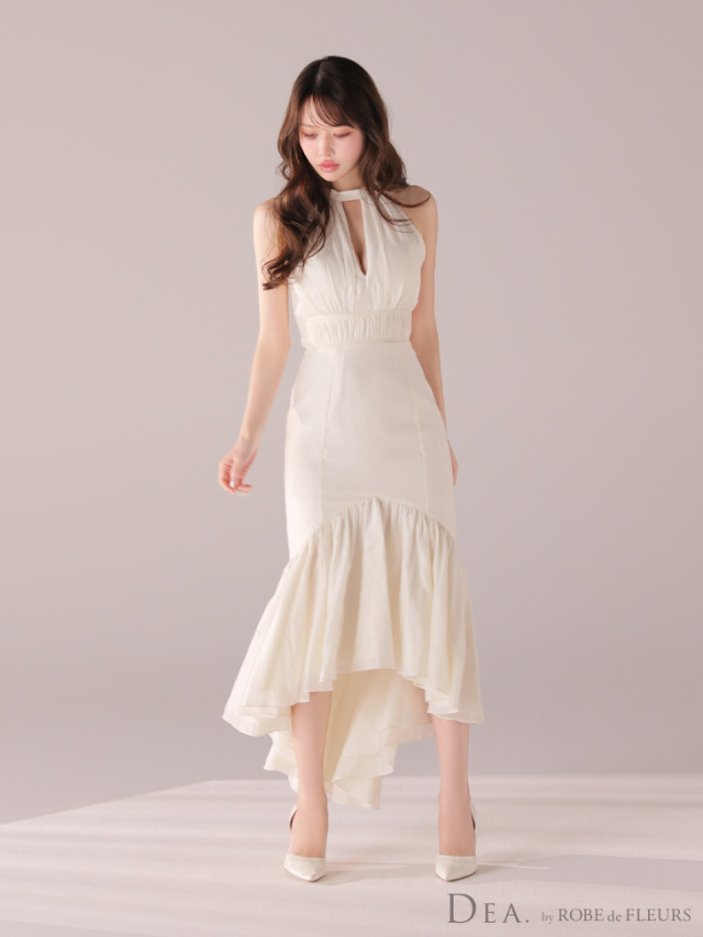 ナナ　robe de fleurs キャバドレス　ホワイト キャバドレス・ミニドレス通販はsugar 【ROBE de FLEURS