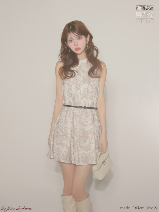 ★みらまる★499Robe de Fleurs (LF4613) S XSサイズあり】belle bloom mini dress(LF4613)