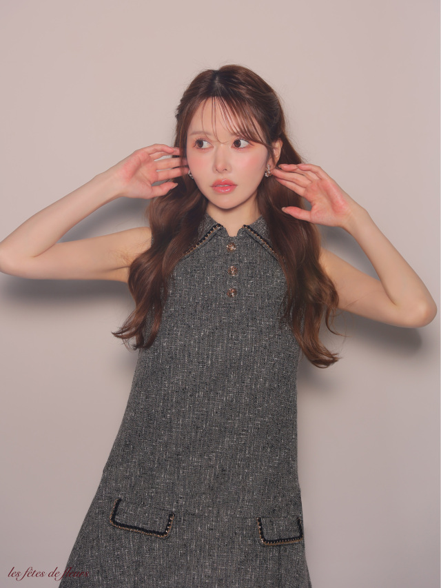 XSサイズあり】Classic tweed mini dress(LF4634)