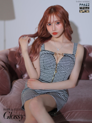 【XS～Lサイズあり】フロントジッパー×バックルデザインミニキャバドレス（GL3132）