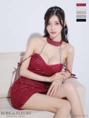 【XSサイズあり】バレエコアミニリボンラメチュールセットアップミニキャバドレス(fm3746)