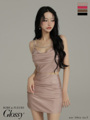 ★一部予約商品★【7月上旬頃入荷予定】【XSサイズあり】シアーギャザータイトキャミミニキャバドレス(GL3952)