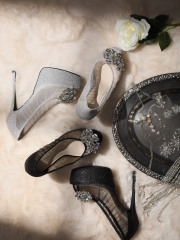 ローブドフルールグロッシー　XS ブラック XSサイズあり【Glossy/グロッシー】クロスビジュー/ フロントジップ