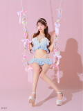 ★予約商品★【6月中旬頃入荷予定】【水着】Beach Lingerie (DL50)/blue×white