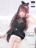 【XSサイズあり】Satin collar lacy dress(GL2345)