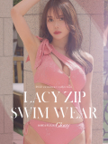 Lacy zip swim wear(GL2360)【返品不可】