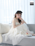 【Lサイズあり】luxe tulle long dress(LF4636)