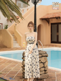 ★予約商品★【6月下旬頃入荷予定】【XS〜Lサイズあり】Flower bear long dress(VC4678)