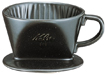 陶器製コーヒードリッパー　101-ロトブラック　【Kalita/01005】