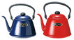 ホーロー製ケトル・ポット　細口コーヒーケトル2L（レッド,ブルー,ブラウン,イエロー）　【Kalita/52101/52103/52105/52107】