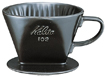 陶器製コーヒードリッパー　102-ロトブラック　【Kalita/02005】