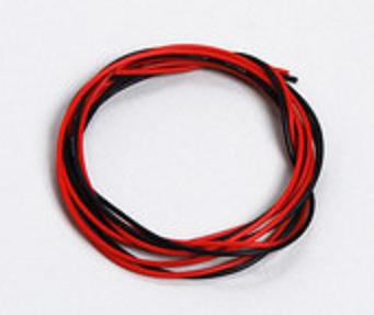 シリコンワイヤー (26AWG) 赤・黒 各1m計2m