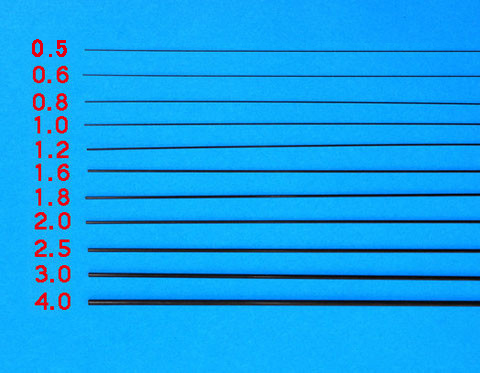 カーボンロッド １．４mm×３００mm