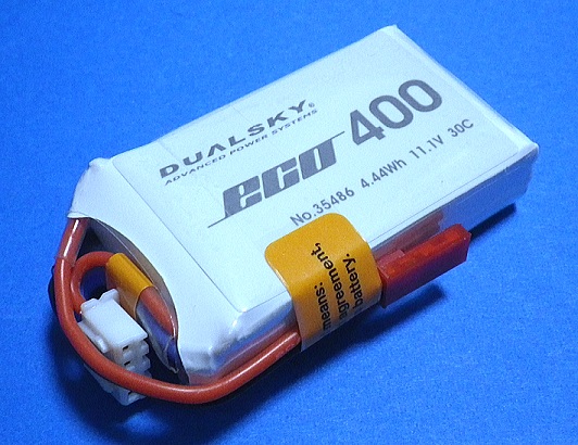 Dualsky 30C放電 11.1V400mAh XP04003ECO 白