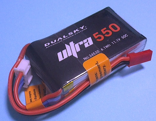 Dualsky 50C放電 11.1V550mAh XP05503ULT 黒