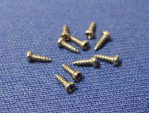 なべ頭スクリューネジ（PA1.2mm X 4mm 銀色・１０本）