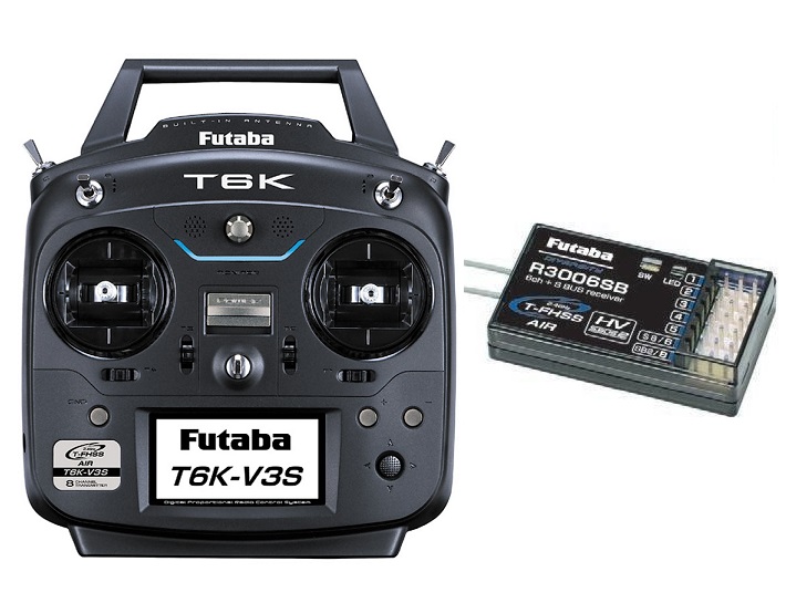 Futaba 6K V3S T-FHSS AIR ヘリ用 R3006SB付 モード１