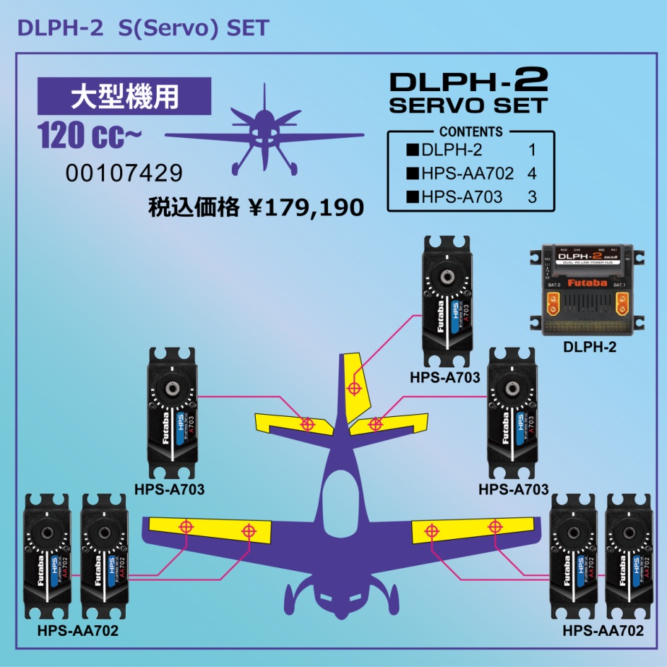 【専用】フタバ DLPH-2 Futaba DLPH-2 SERVO SET 大型機用（120cc～） R／C ネットショップ