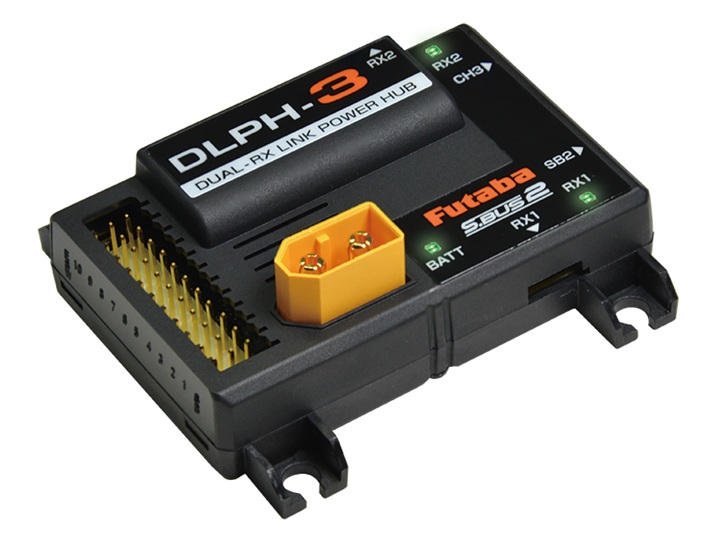 Futaba デジタルサーボ3個セット&JR モデルビーコン中古品 Futaba デュアルRXリンクパワーハブ DLPH-3 R／C ネットショップ ロビン