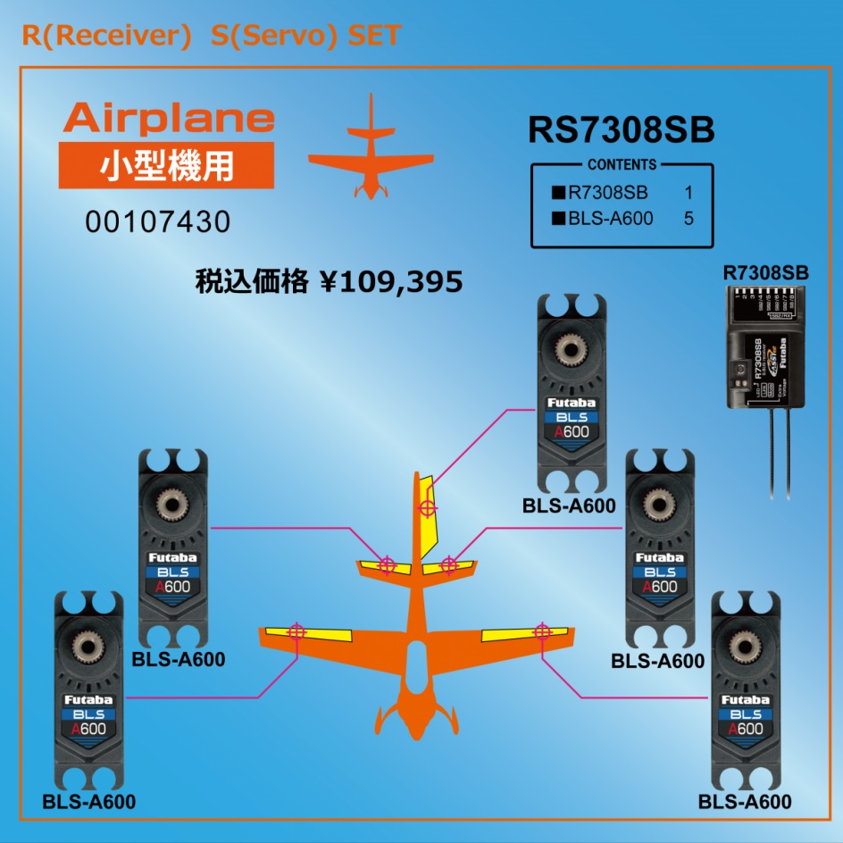 Futaba RSセット RS7308SB （小型機用）