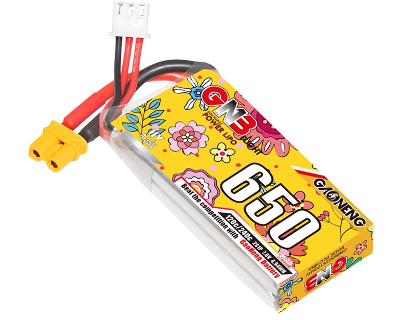 GNB HV 120-240C放電 7.6V650mAh XT30U