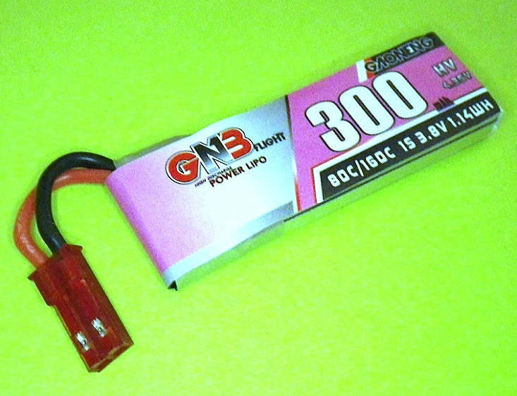 GNB HV 80-160C放電 3.8V300mAh JST 白箱