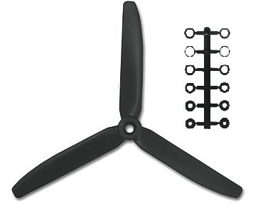 GWS HD7035X3 3ブレード 逆ピッチ 2本 GWPRR006S3D