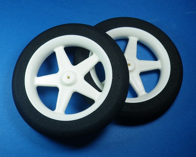 NB 軽量スポークタイヤ ７６mm 白 ２個