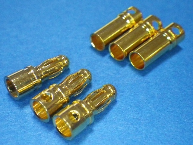 ROBIN 3.5mm 金コネクター オスメス３個セット