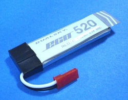 Dualsky 25C放電 3.7V520mAh XP05201ECO 白