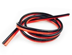 Ｗシリコンワイヤー (22AWG) 赤・黒 各1m計2m