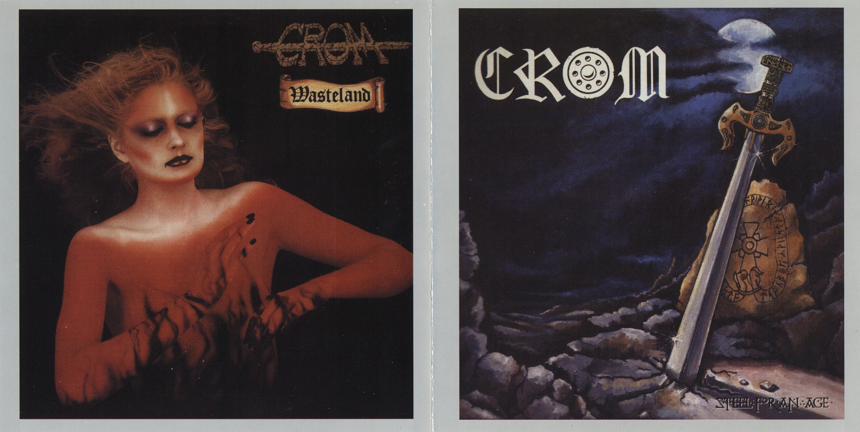 CROM (Spain) / Steel For An Age + Wasteland (collector's item)