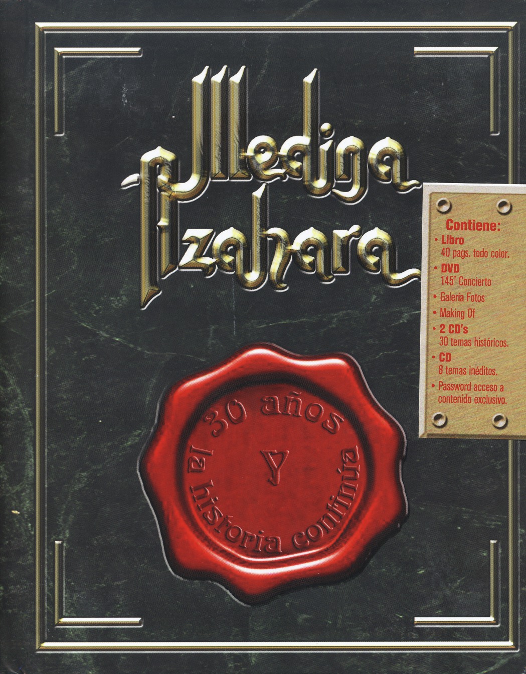 MEDINA AZAHARA / 30 Anos Y La Historia Continua (2CD+DVD)