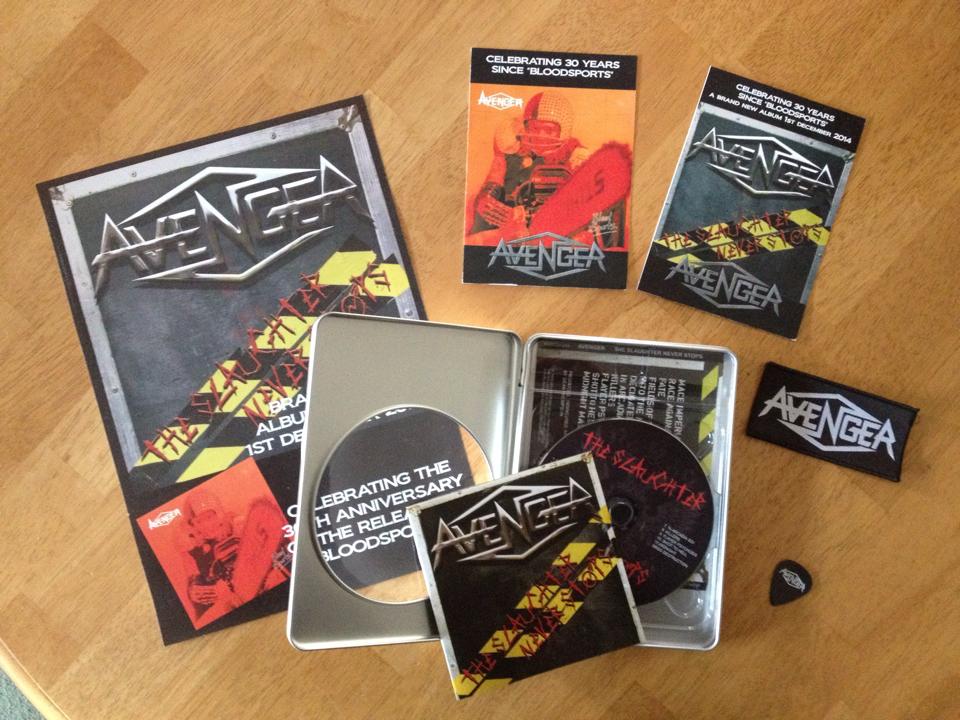 AVENGER (UK) / The Slaughter Never Stops (Limited fanpack edition)