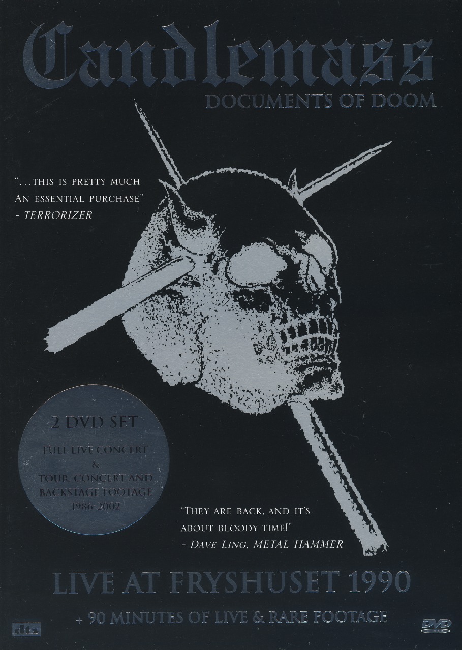 CANDLEMASS (Sweden) / Documents Of Doom - Live At Fryshuset 1990 (2DVD)