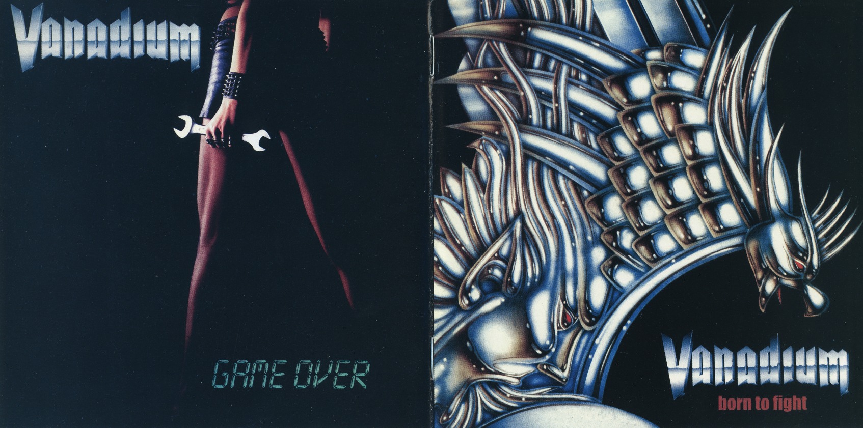 VANADIUM (Italy) / Game Over + Born To Fight (collector's item)