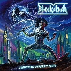 BLACKSLASH (Germany) / Lightning Strikes Again (Peru edition with slipcase)