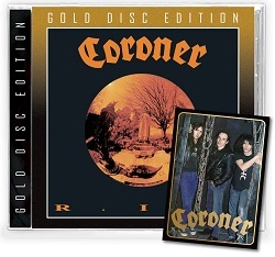 CORONER (Switzerland) / R.I.P. (2022 Gold Disc Edition)