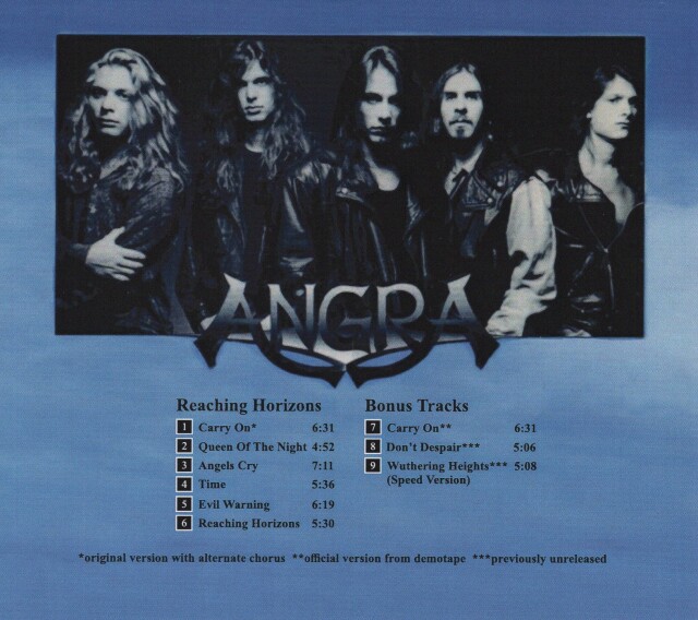 ANGRA,REACHING HORIZONS,アングラ,レアCD ANGRA (Brazil) / Reaching Horizons + 3 (collector's item)