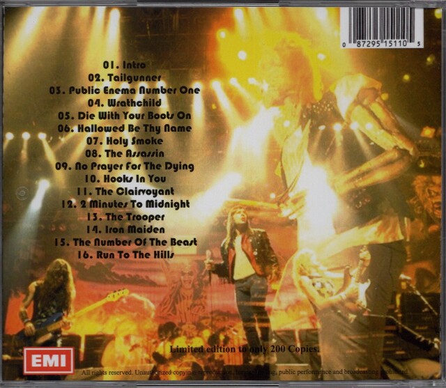 IRON MAIDEN (UK) / Wembley Broadcast 1990 (collector's item)
