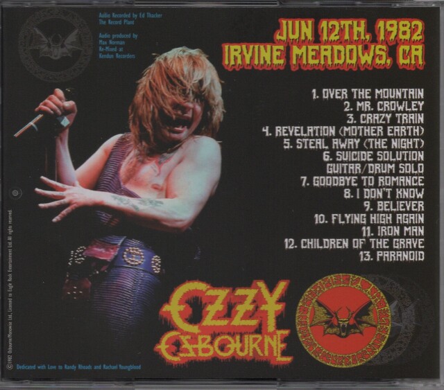 OZZY OSBOURNE (UK) / Speak Evil Of Ozz (collector's item)