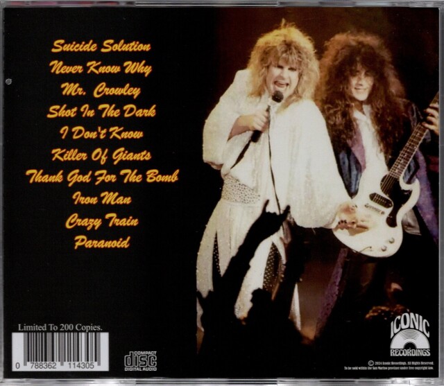 OZZY OSBOURNE (UK) / Ultimate Live Ozzy (collector's item)