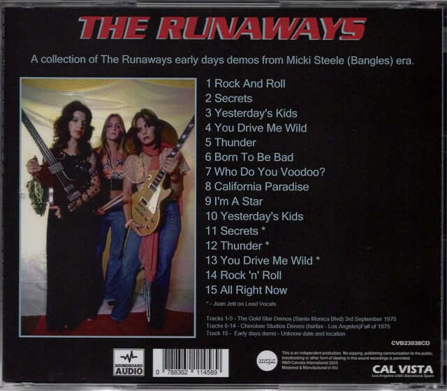 THE RUNAWAYS (US) / The 1975 Demos (collector's item)
